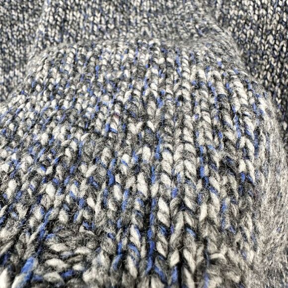 Gran Sasso Mens Crew Neck Fisherman Sweater Knit Wool Cashmere Size L Tall - Picture 9 of 10